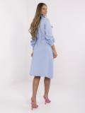 Abito estivo camicia in blu chiaro