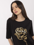 Blusa nera elegante