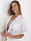 Camicia bianca con cappuccio