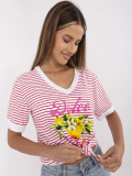 Blusa rossa elegante con scollatura a V