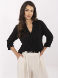 Elegantna crna bluzica s 3/4 rukavima