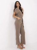 Salopette elegante marrone