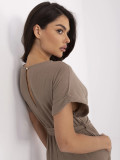 Salopette elegante marrone