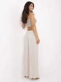 Pantaloni larghi beige