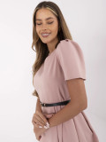 Elegantna midi haljina u tamno ružičastoj