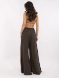 Pantaloni palazzo marroni eleganti