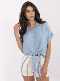 Elegantna plava Tencel košulja