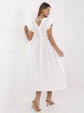 Elegante Abito Midi con Volant
