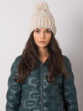 Cappello invernale beige imbottito