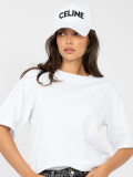 T-shirt bianca in cotone a maniche corte