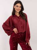 Elegantna bordo košulja s gumbima