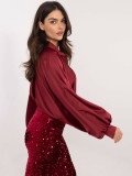 Elegantna bordo košulja s gumbima