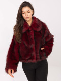 Elegantna bordo zimska jakna
