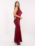 Elegantna bordo maxi haljina