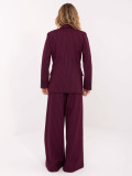 Blazer elegante bordeaux a righe