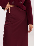 Elegantna bordo maxi suknja