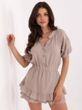 Salopette beige elegante