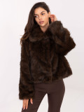 Giacca invernale elegante in marrone scuro