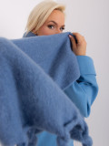 Sciarpa Elegante Blu Scuro