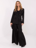 Blazer nero elegante a righe