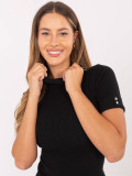 Maglione elegante nero con colletto