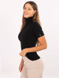 Maglione elegante nero con colletto