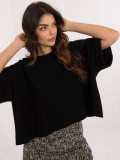 Pullover nero elegante con maniche 3/4