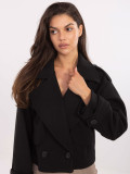 Elegantna crna prijelazna jakna
