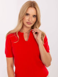 Elegantna crvena majica s kratkim rukavima