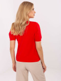 Elegantna crvena majica s kratkim rukavima