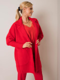 Cappotto rosso in alpaca Fluffy