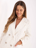 Blazer elegante ecru