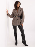 Elegante cappotto beige da mezza stagione con fodera