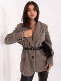Elegante cappotto beige da mezza stagione con fodera