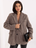 Elegante cappotto beige da mezza stagione con fodera
