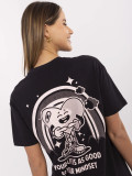 T-shirt grigia elegante con stampa