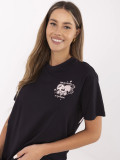 T-shirt grigia elegante con stampa