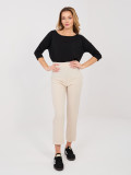 Eleganti pantaloni sigaretta beige