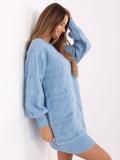Oversize pulover u svijetloplavoj boji