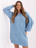 Oversize pulover u svijetloplavoj boji