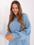 Oversize pulover u svijetloplavoj boji