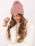 Cappello invernale rosa con applicazione