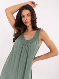 Abito estivo oversize in khaki