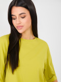 T-shirt donna verde lime a manica corta