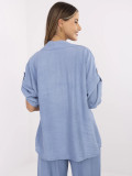 Plava bluzica s 3/4 rukavima