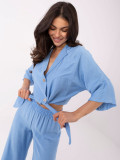 Completo elegante blu