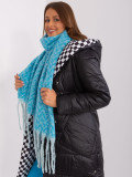 Sciarpa da donna blu in maglia