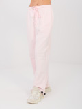Jogger da donna in cotone rosa