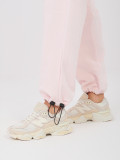 Jogger da donna in cotone rosa