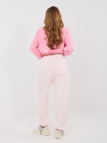 Jogger da donna in cotone rosa